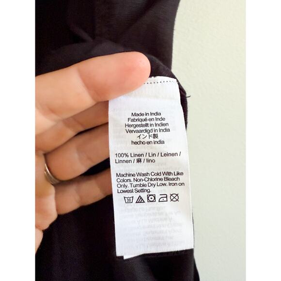 J.CREW | NWT Cabana dress in linen Black | Sz XXS - Picture 9 of 11